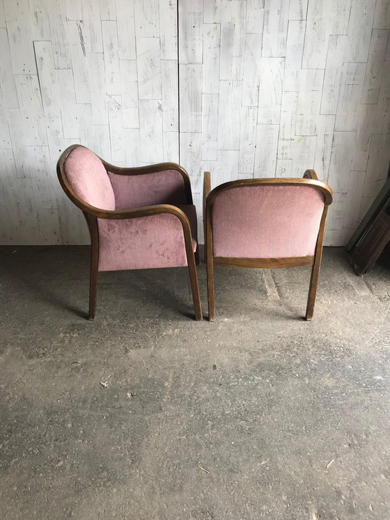 Set of Art Deco Style Armchairs, 1950s (photo 4 of 7)