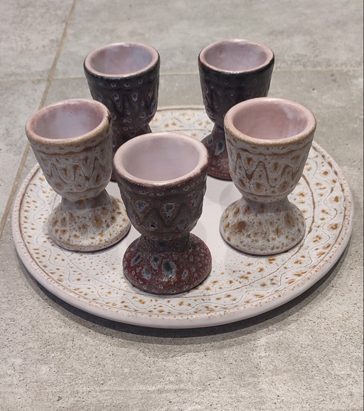 Set di uova in ceramica vintage di Jean Austin – tafelaccessoires