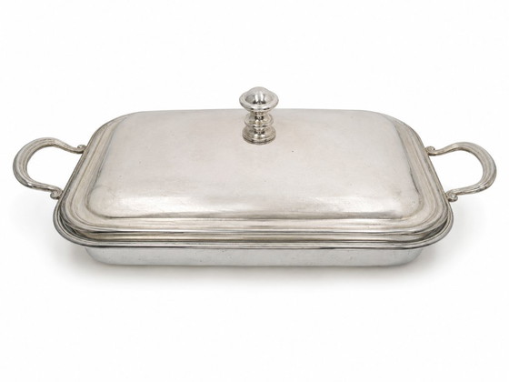 Silberner Metall-Auflaufformenhalter – Küchenzubehör (photo 4 of 9)