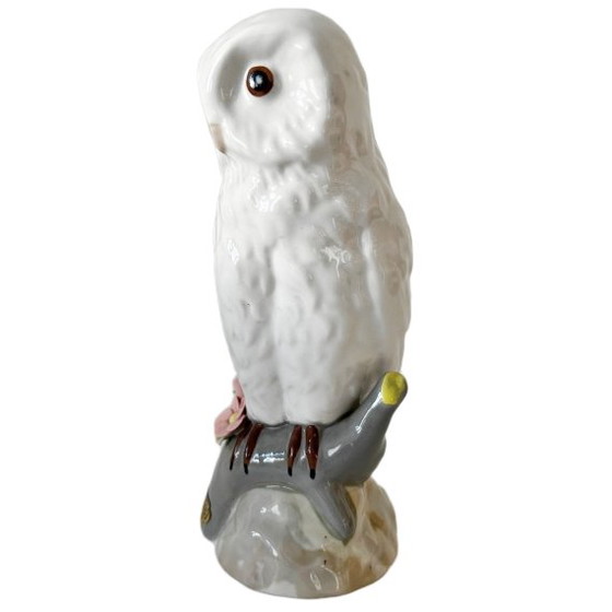 Image 1 of Vintage mid-century Spaans Casades sneeuwuil beeldje porselein 1970's