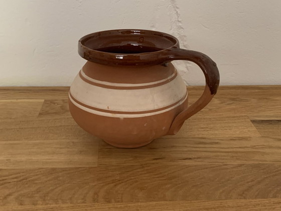 Jarra Folclórica Húngara de Cerámica Esmaltada – Vasos y jarras (photo 3 of 5)
