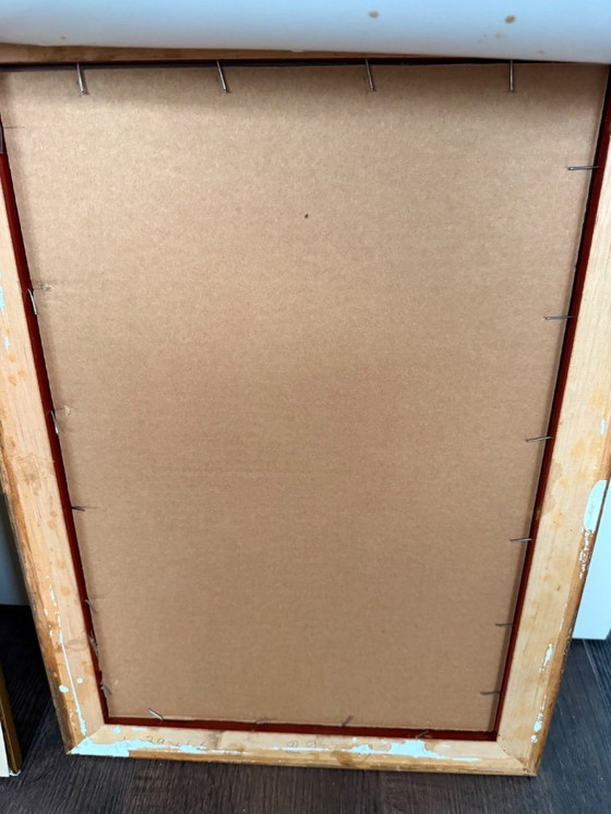 Image 1 of 2 cadres anciens en bois doré orné, de style Louis XVI