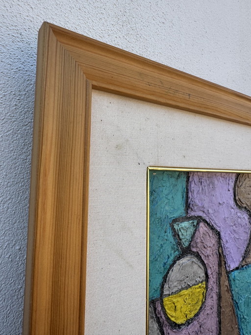 Colorful Geometric Abstract Painting – schilderijen tekeningen, Canvas (photo 2 of 14)