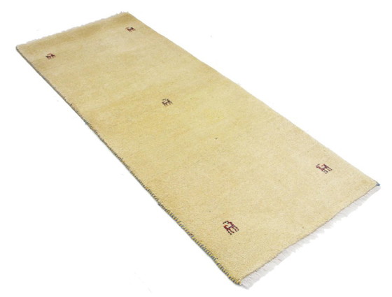 Image 1 of Origineel modern Indo Gabbeh wollen tapijt 197 x 71 cm, uitstekende staat