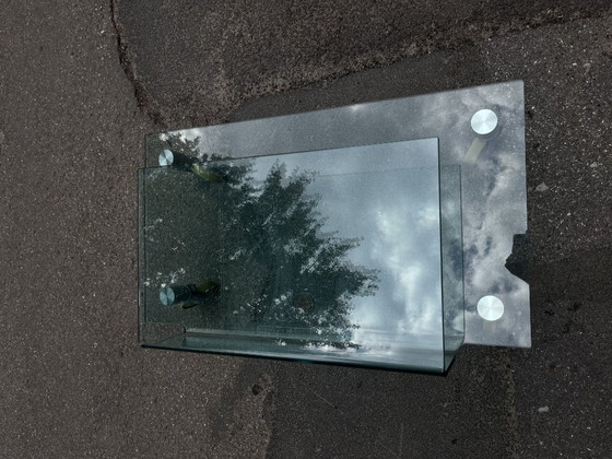 Image 1 of Table basse en verre Fiam, années 1980