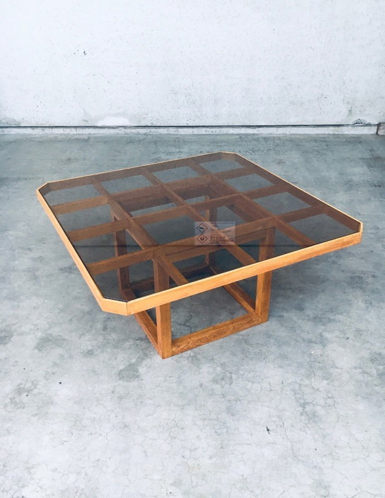 Image 1 of 1980's Postmodern Design Octagonal Square Dining Table