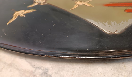 Image 1 of Vassoio giapponese antico in lacca vintage