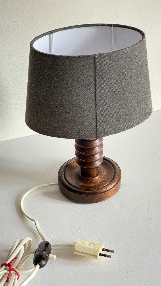 Image 1 of  Lampe Esprit Scandinave Façon Charles Dudouyt Vintage