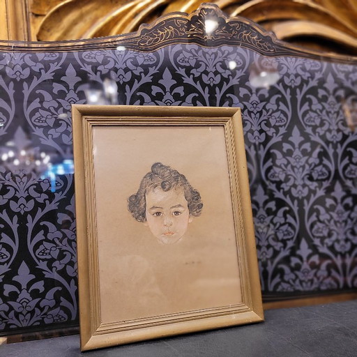 Drawing on paper “Girl”, 1935 – France