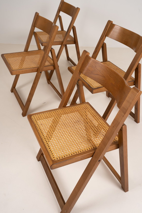 Image 1 of Set of Four Folding Dining Chairs