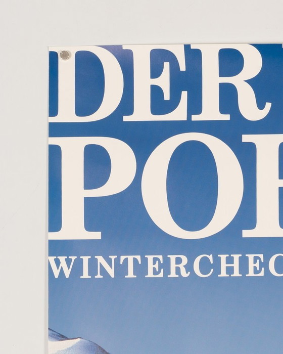 Image 1 of Der Winter Porsche – jaren 80 – Originele Vintage Porsche Poster – Vintage – 102x76 cm