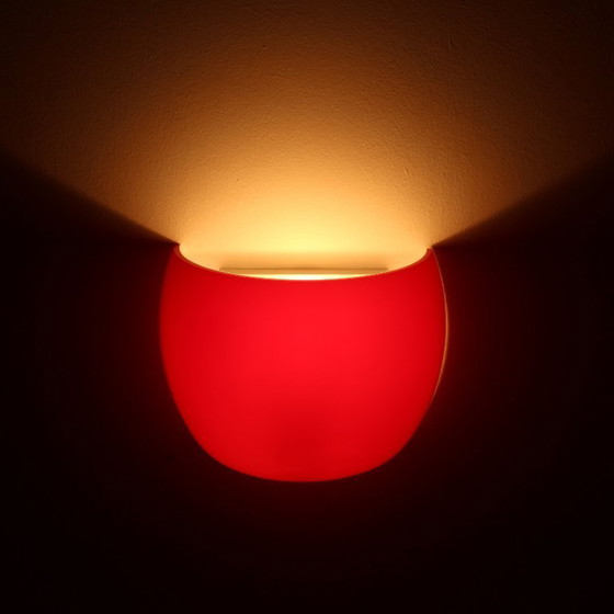 Image 1 of Applique murale vintage rétro en verre