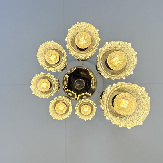 Image 1 of DDR Chrome With Bubble Glass Cascade Lamp