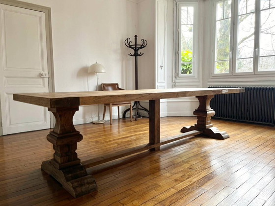 Massiver Esstisch aus Altholz im Klosterstil – Spirito (280 x 100 cm) – Follos Design, Esstische, Wood (photo 5 of 5)
