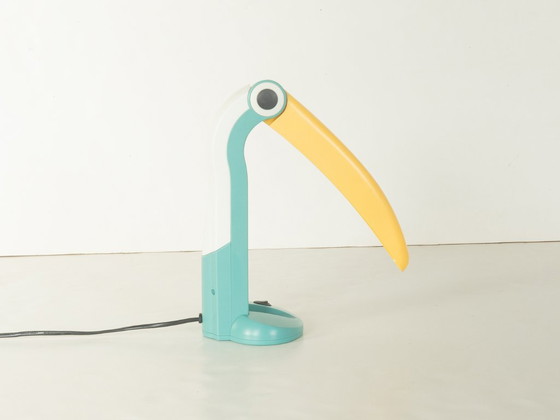 Lampada tucano, H.T. Huang, anni '80, Hunagslite, Lampade da tavolo, Plastica, Bianco (foto 4 di 12)