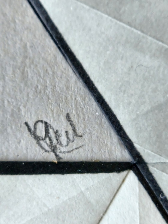 Image 1 of Unique Origami Tessellation – Framed Penrose Triangle (Signed)