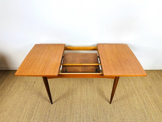 Image 1 of Uitschuifbare Scandinavische teakhouten eettafel, 1960