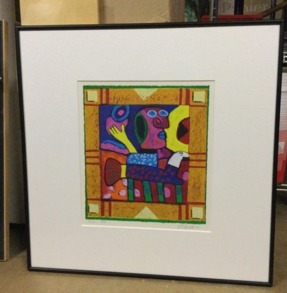 Image 1 of Silkscreen by Clemens Briels, XXl in perfect condition