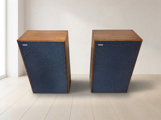 Set van twee Tesla ARS 825 Hi-Fi luidsprekers, vintage houten behuizing, Tsjecho-Slowakije, 66 × 41 × 25 cm (photo 2 of 12)
