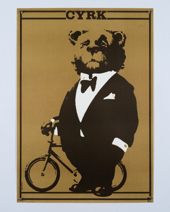 Cyrk l'orso in smoking – 1974 – Manifesto circense vintage originale di Waldemar Swierzy – Scuola di – Poster (photo 3 of 8)