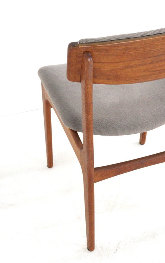 Image 1 of Set 6 Thorsø Stole- og Møbelfabrik stoelen vintage Deens