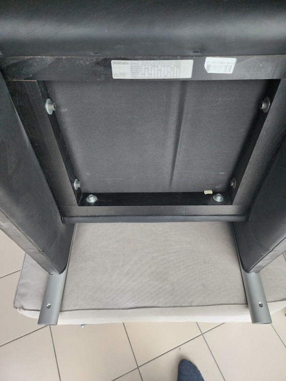 Image 1 of Wilkhahn 830 van Klaus Franck & Werner Sauer - 2-zitsbank + 2 fauteuils (voormalig Europees Parlement)