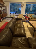70s Danish design leen corner sofa by Georg Thams