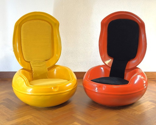 2x Chaise Garden Egg Peter Ghyczy