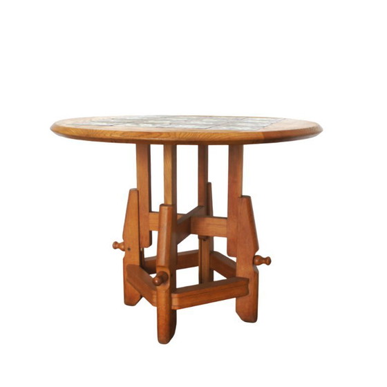 Image 1 of Ladislas System Pedestal Table in Light Oak, Guillerme and Chambron