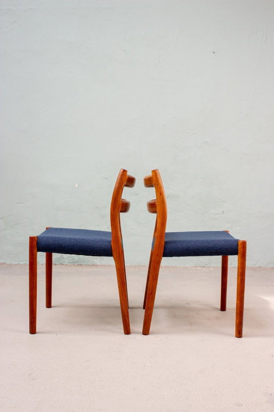 Image 1 of 2 chaises Niels Otto Möller modèle n° 84, en teck danois vintage