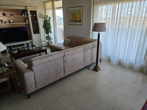 Hoekbank "Cristallo" leder cognac