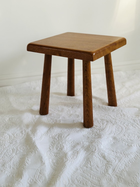 Image 1 of Brutalist krukje eikenhout Meubelfabriek Oisterwijk