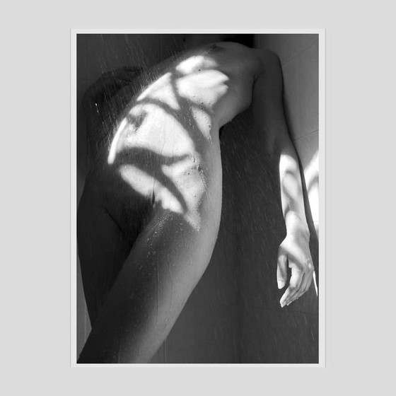 Image 1 of Naakte vrouw zwart-wit foto