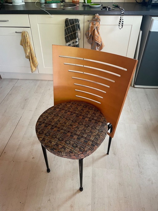 4x Castelijn Stoelen Genummerd in Prima Staat