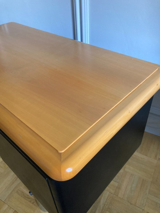 KNOLL Warren Platner Sideboard Lowboard – Leather, Wood (photo 21 of 22)