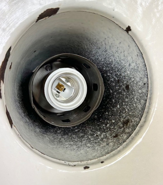 Image 1 of Large Industrial Grey Enamel Factory Pendant Lamp from Zaos, 1960s