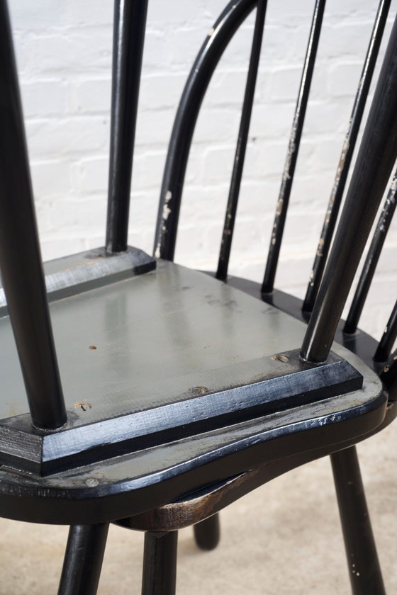 Image 1 of 6 sedie da pranzo "Windsor" di Jørgen Anker Heegaard, Fritz Hansen, 1940