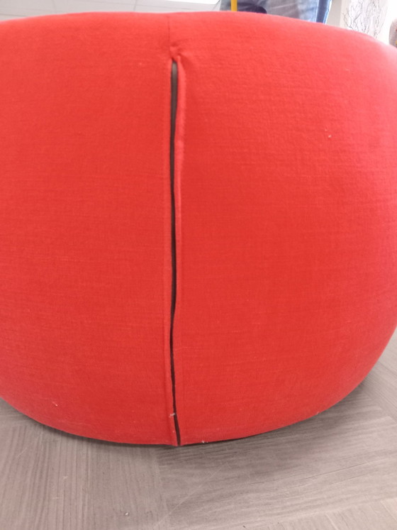 Roter Pouf – Hocker & Poufs, Stoff (photo 3 of 5)