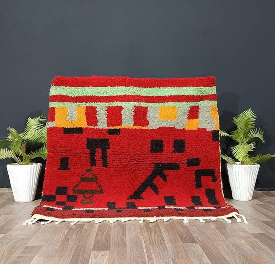 Alfombra bereber de lana colorida hecha a mano 200cmx200cm – Wool, Bohemian (photo 10 of 10)