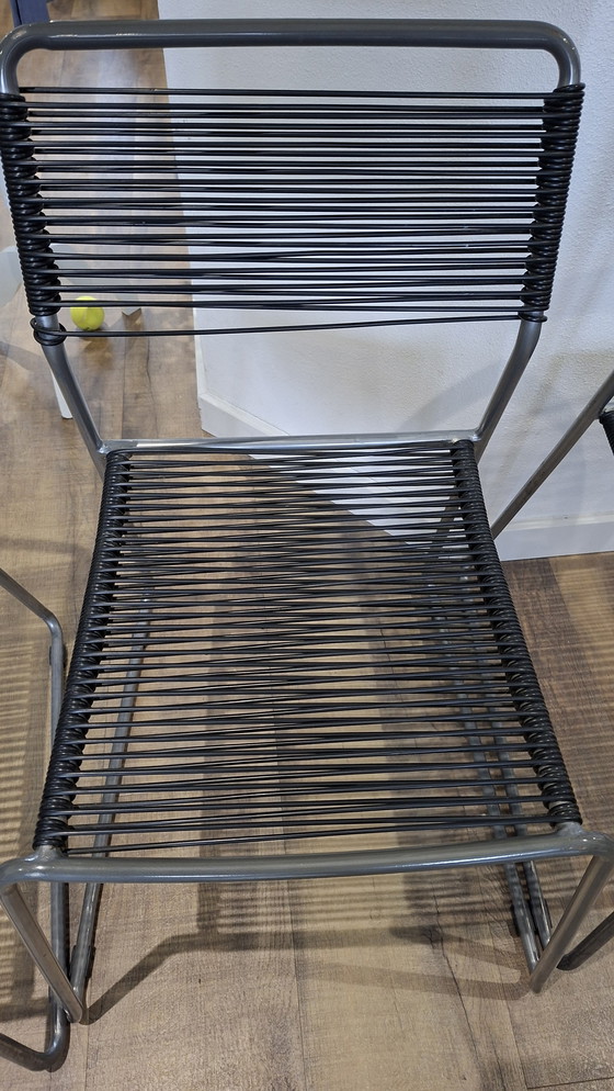 Image 1 of Vintage 4 x Lisa Norinder IKEA Melker spaghetti chairs 