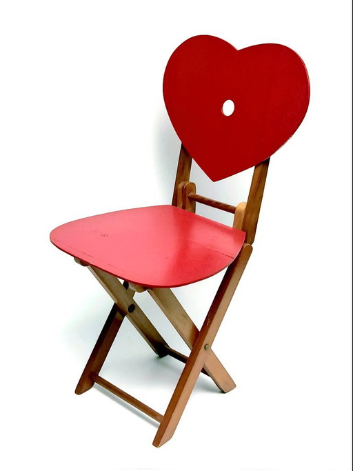 1950s High Chair – decoratieve objecten, Wood, Vintage