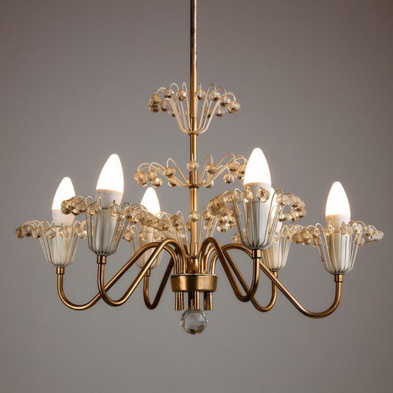 Image 1 of MK9487 Fontaine chandelier by Emil Stejnar for Rupert Nikoll