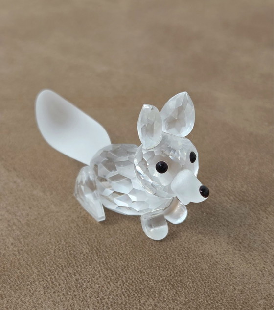Swarovski, Vintage Faceted Crystal Fox Figurine, Decorative Objects, Transparent (photo 6 of 6)