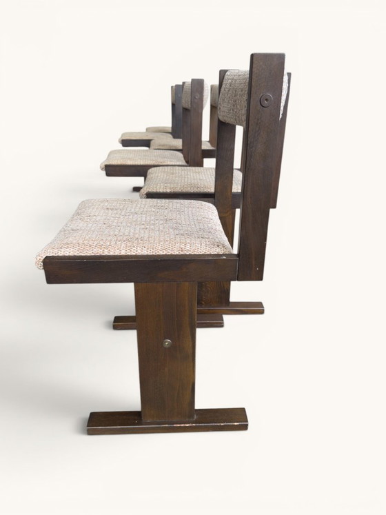 Set mit 6 Esszimmerstühlen von Poul H. Poulsen für Gangsø Møbler – Textile, Wood (photo 6 of 9)