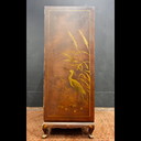 Armoire chinoise rouge vintage oiseaux, fleurs / armoire bohème / armoire orientale / armoire chinoise rouge