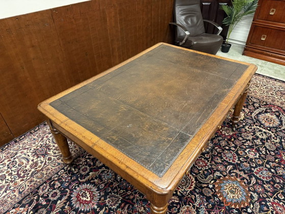 Escritorio clásico inglés Partnerdesk – Leather, Metal (photo 12 of 17)