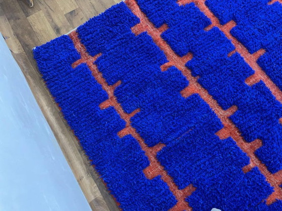 Traditioneller blauer Wollteppich 200 cm x 270 cm – Teppiche & Läufer, Wool (photo 8 of 9)