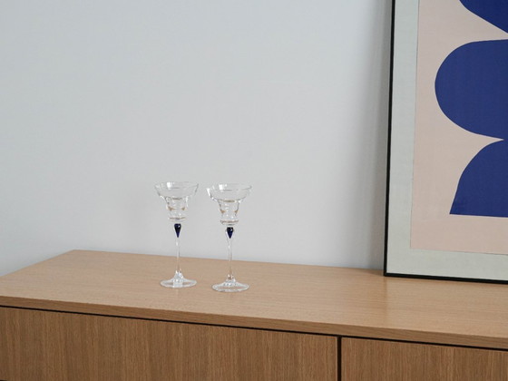 Image 1 of Set van twee glazen, Deens design, jaren 70, vervaardigd in Denemarken.