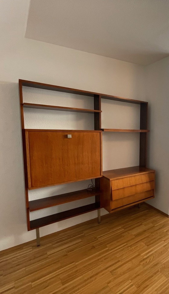 Image 1 of Zeldzaam verzamelobject - vintage design wandmeubel van Alfred Hendrickx voor Belform, jaren 60.