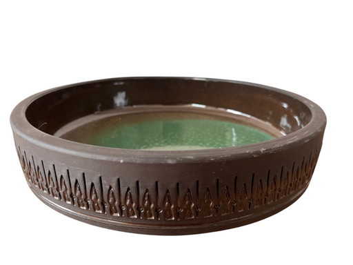 Große grüne Vintage-Schale von Ulla Winblad